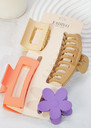 VARIETY HAIR CLAWS SET (ASSORTED)