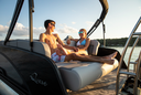 Qwest M-Class RTZ 24' Tritoon Charcoal/Silver $120,000