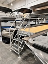 2023 Qwest M-Class RTZ 24' Tritoon Charcoal/Silver