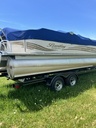 USED 2008 22' BENTLEY 223 PRESTIGE TRITOON W/150HP EVINRUDE