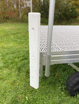 DAKA LP1043A BUMPER 45 DEGREE VERTICAL CORNER BUMPER (EA)