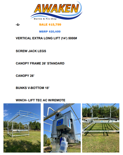 #1 DAKA 5000# VERTICAL XL LIFT