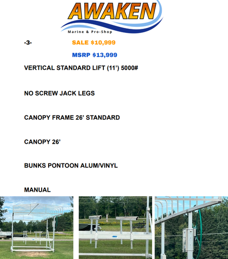 #3 DAKA 5000# VERTICAL STANARD LIFT