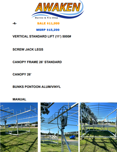 #4 DAKA 5000# VERTICAL STANARD LIFT