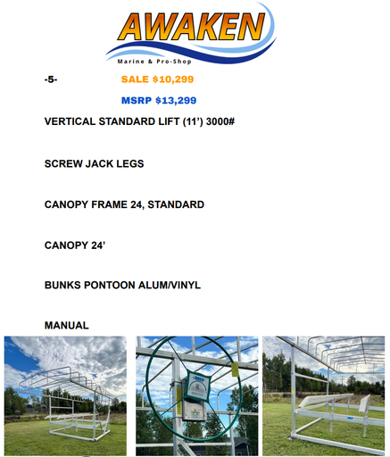 #5 DAKA 5000# VERTICAL STANARD LIFT