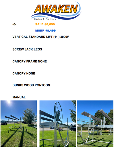 #6 DAKA 3000# VERTICAL STANARD LIFT