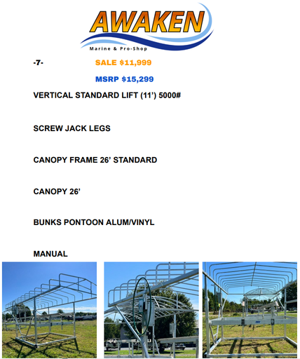 #7 DAKA 5000# VERTICAL STANARD LIFT